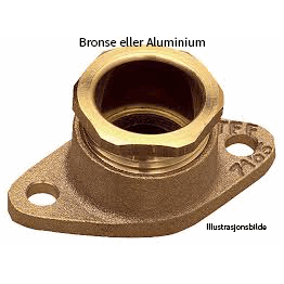 TEF 7165 Stuffing flange: 1", For Cable D14-24mm Aluminium.