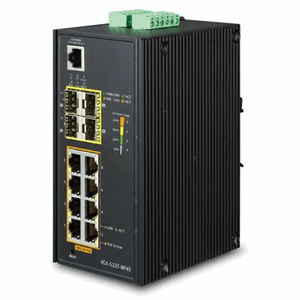 PoE switch, 8x port PoE