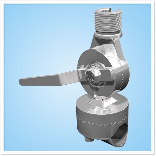 Ratchet mount- stainless steel- cable slot- streamlined nuts ...