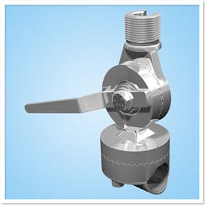 Ratchet mount- stainless steel- cable slot- streamlined nuts