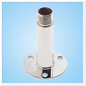 Flange mount, stainless steel, 110mm high