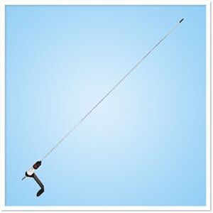 0.9m S/S active whip antenna (receive only). bracket, BNC co