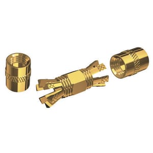 Centerpin® solderless splice connector for RG8X or RG58/AUe