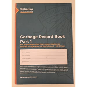 Bahamas Garbage Record Book (Part 1) All Ships 2017