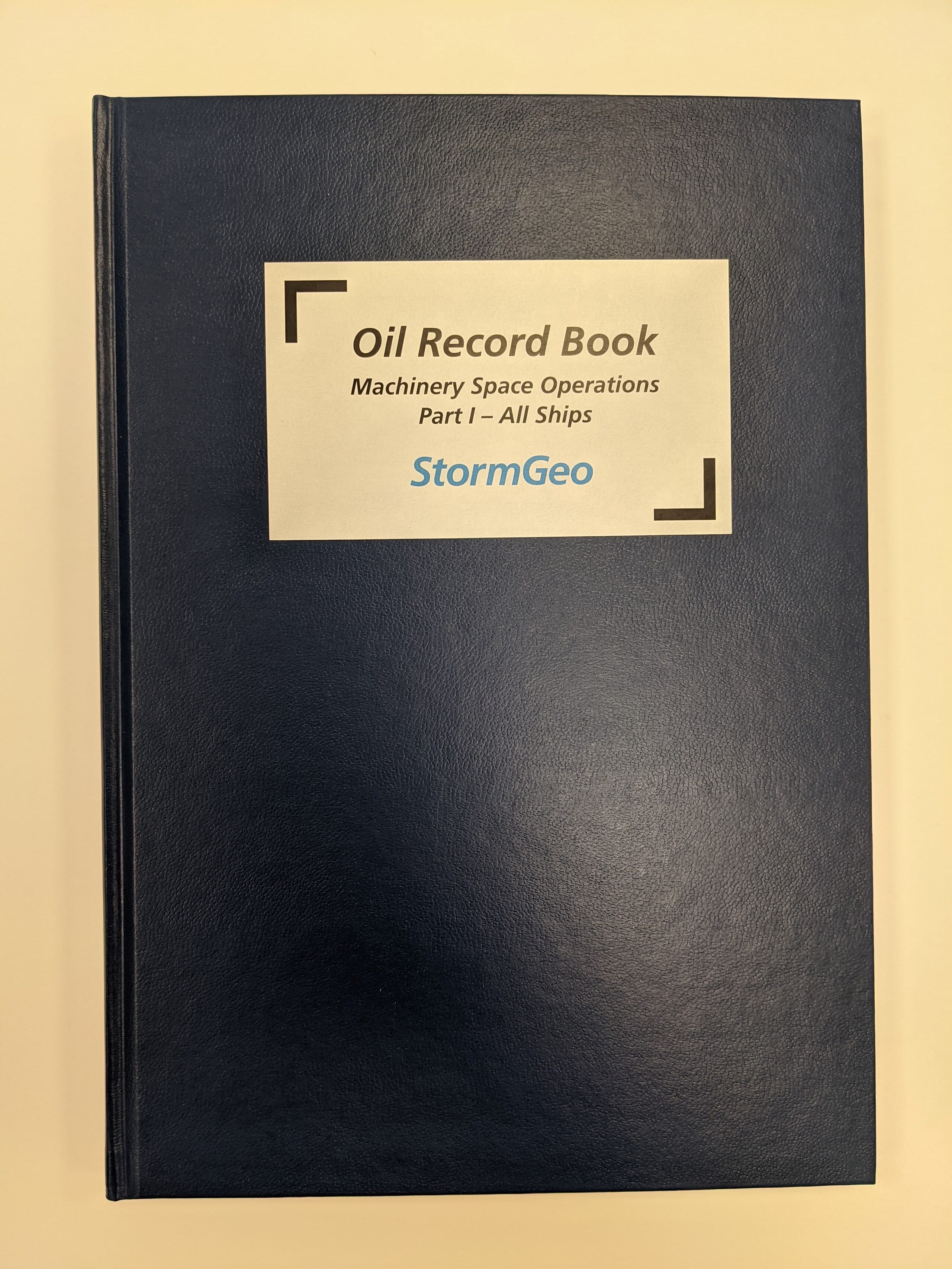 Oil Record Book Part 1 - All Ships Nor/Nis - Brommeland Elektronikk AS