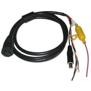 Rett spenningskabel for Axiom Pro & XL, a9, a12, c9, c12, e7, e9, e12, e16, eS9, eS12 & gS 1.5m. NMEA183 og video inn