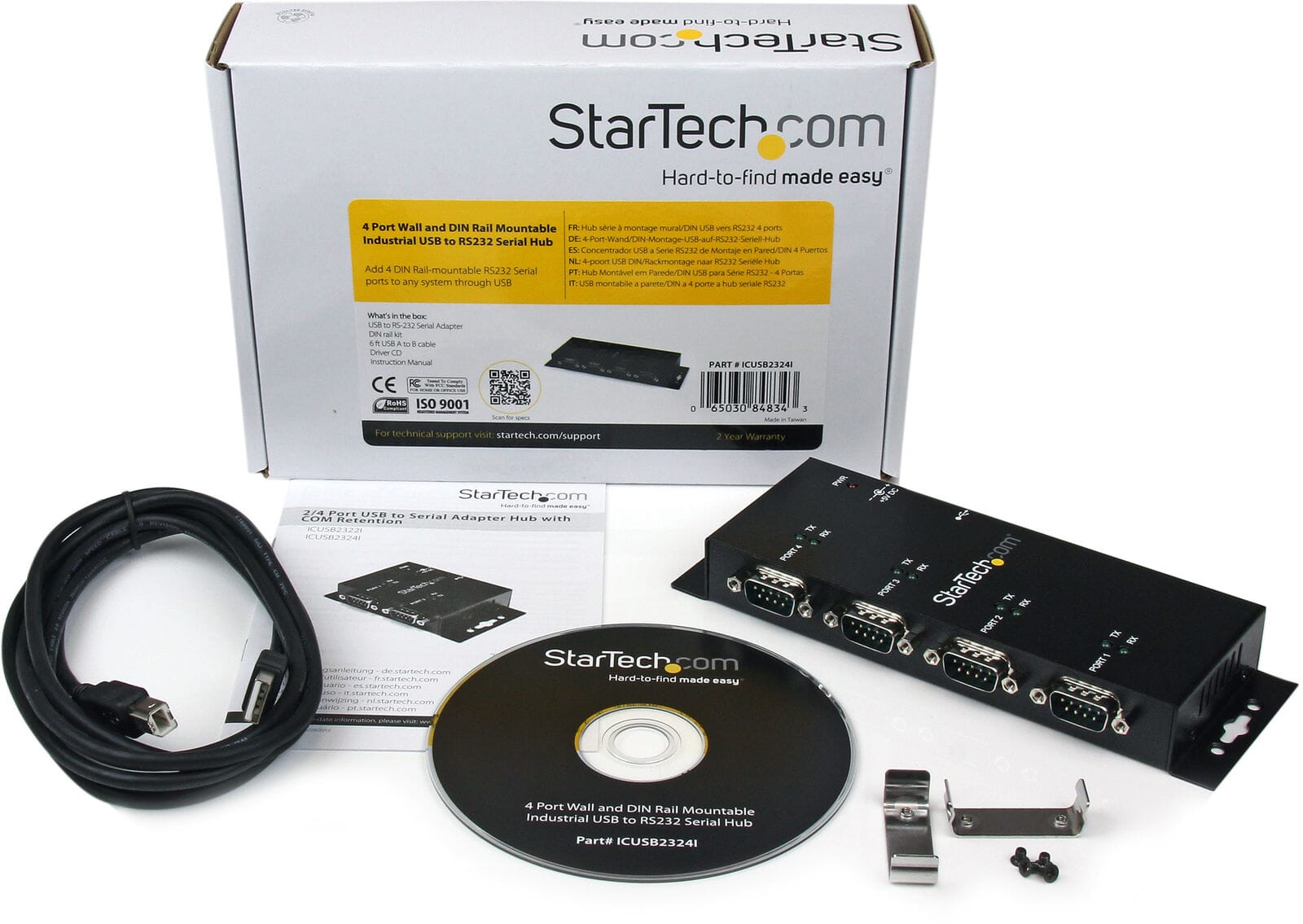 StarTech 4 PORT USB SERIAL ADAPTER - Brommeland Elektronikk AS