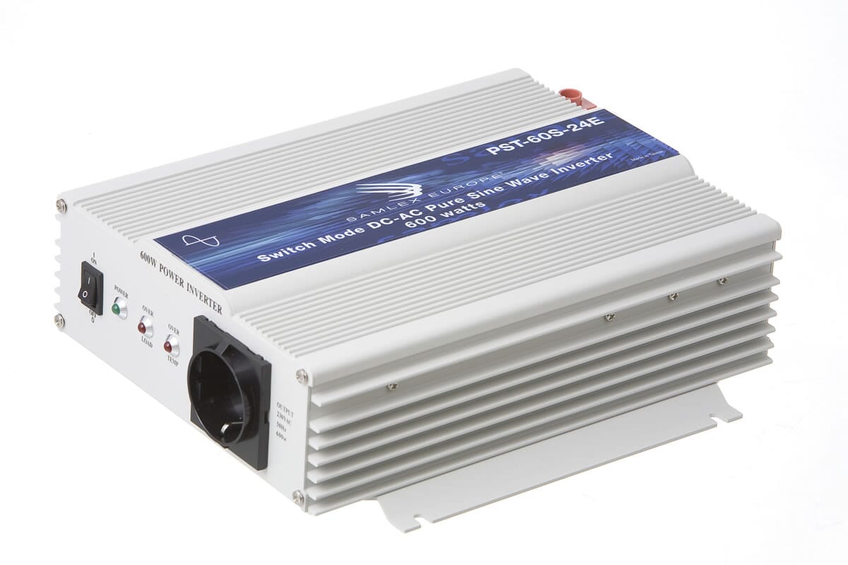 Inverter PST-60S-24E 600 Watt cont- c/w Tubular DC terminals - BRUKT ...