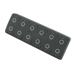 CKM12 - 12 Switch Membrane Keypad (Circle on Buttons)