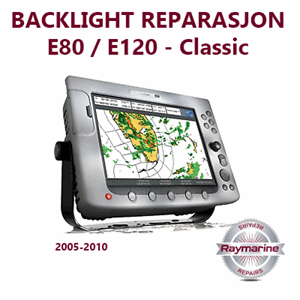 Raymarine E Classic backlight reparasjon